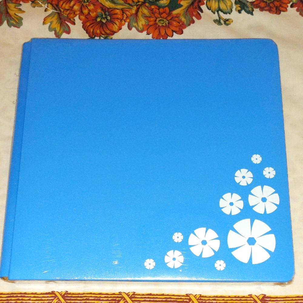 Rare Blue CM Album Cover 12" Scrap Happy Foiled Bright Happy Blue New
